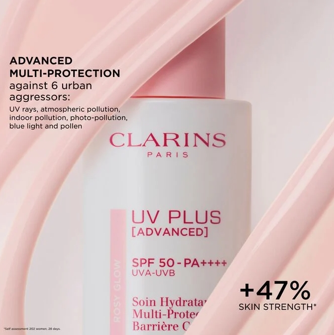 Clarins UV Plus Multi-Protection SPF50 PA++++ 10ml. #Rosy Glow