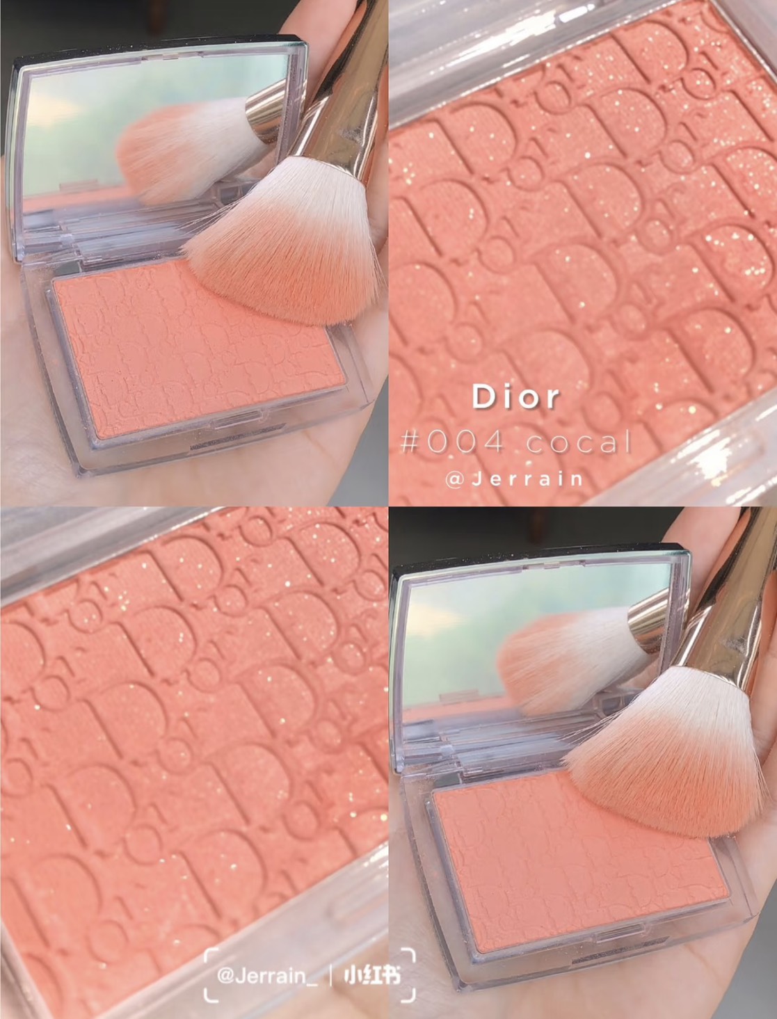 Dior Rosy Glow Blush 4.4g. สี 004 Coral (เคาเตอร์ 1,700฿)