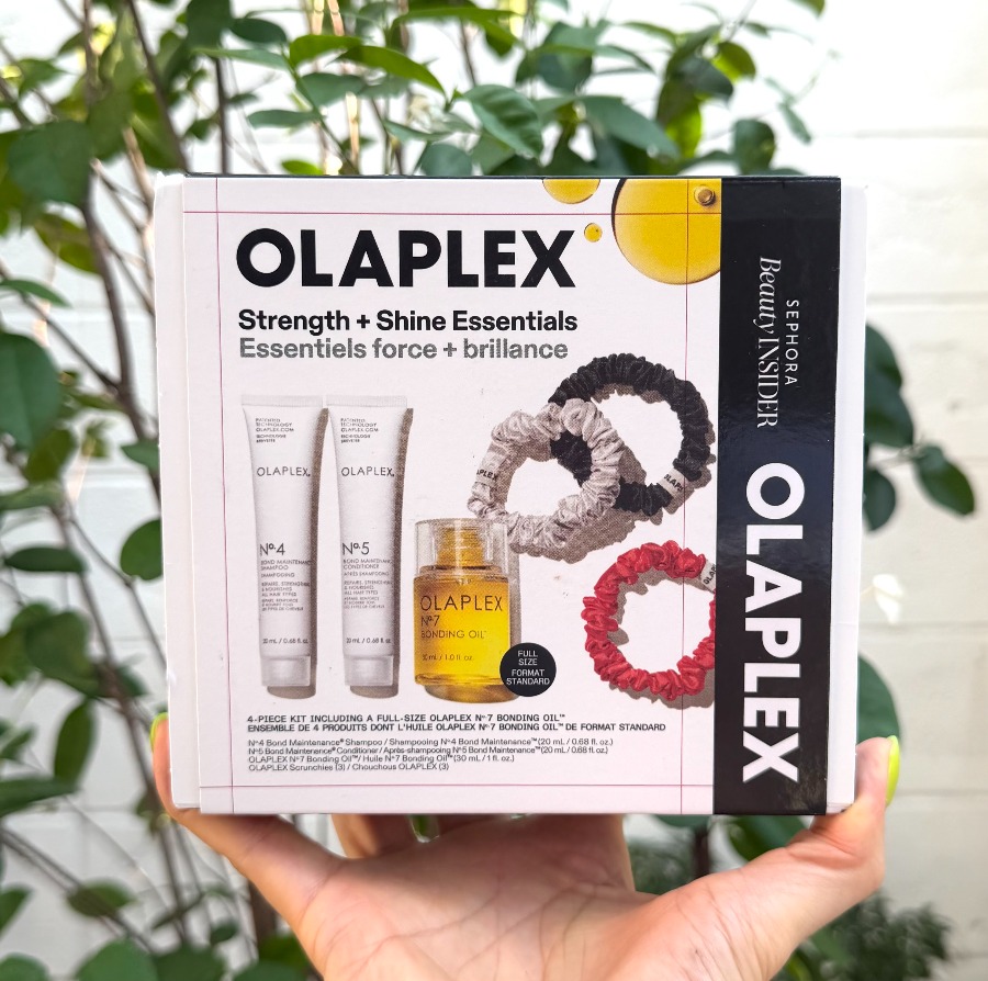 Olaplex Strength + Shine Essentials Set (+ยางมัดผม)
