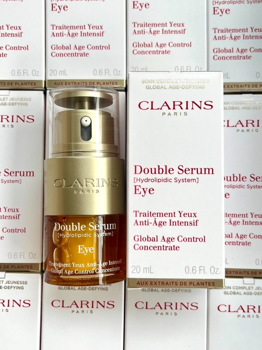 Clarins Double Serum Eye Global Age Control Concentrate 20ml. (เคาเตอร์ 3,600฿)