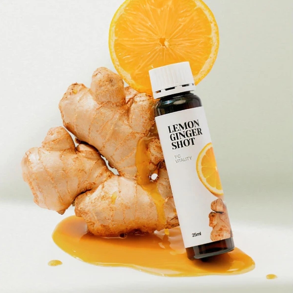 (ยกกล่อง14ขวด) LATIB Lemon Ginger Shot
