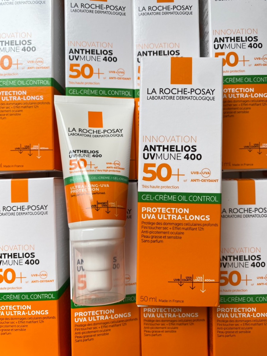 หลอด/แถบเขียว La Roche-Posay Anthelios UVMune 400 Gel-Cream Oil Control 50ml. 