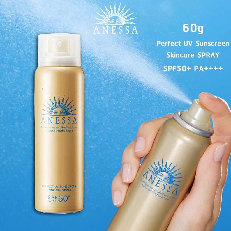 แบบกล่องสเปรย์ Shiseido Anessa Perfect UV Spray Sunscreen SPF50+ PA++++ ปริมาณ 60g.