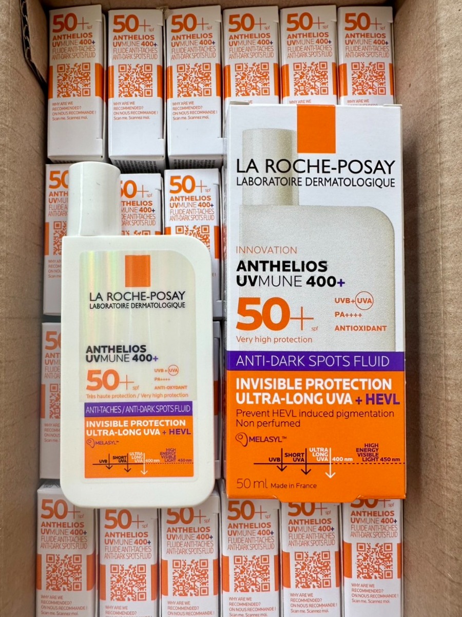 แถบม่วง - La Roche-Posay Anthelios Uvmune400 Anti-Dark Spots Fluid SPF50+ PA++++ 50ml.