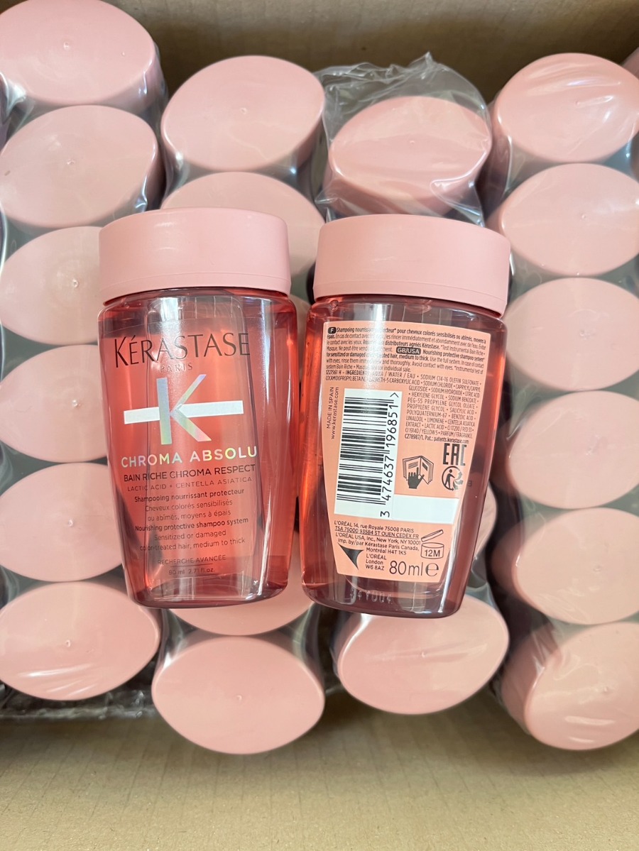 ชมพูใหม่ Kerastase Chroma Absolu Bain Riche Chroma Respect 80ml.