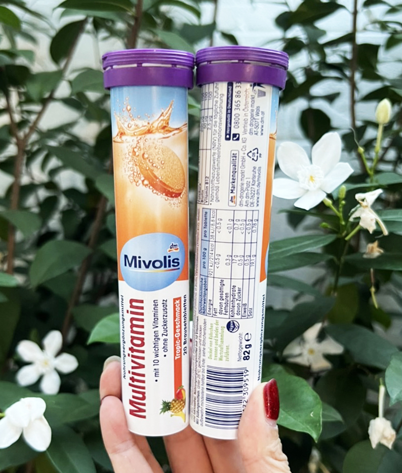 Das gesunde Plus - วิตามินเม็ดฟู่ละลายน้ำ จากประเทศเยอรมัน (1หลอด/บรรจุ20เม็ด)