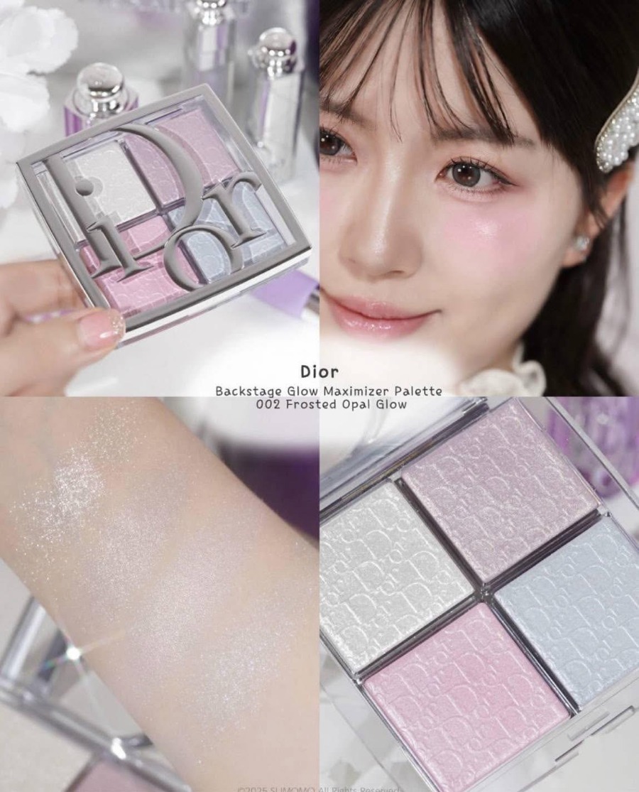 สคบ/ห้าง Dior Backstage Glow Maximizer Palette #002 Frosted Opal Glow (เคาเตอร์ 2,340฿)