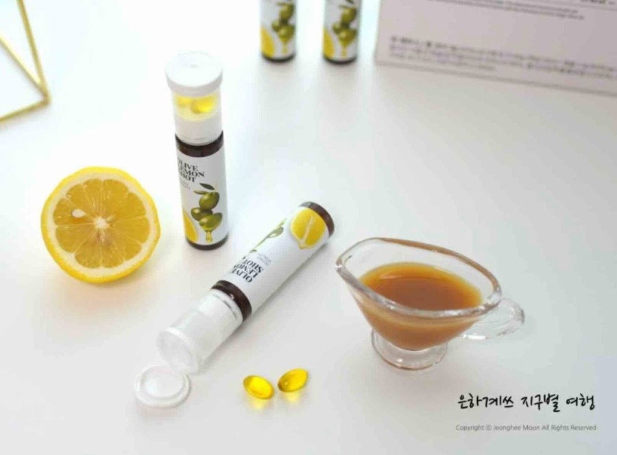 (ยกกล่อง14ขวด) Olive Lemon Shot