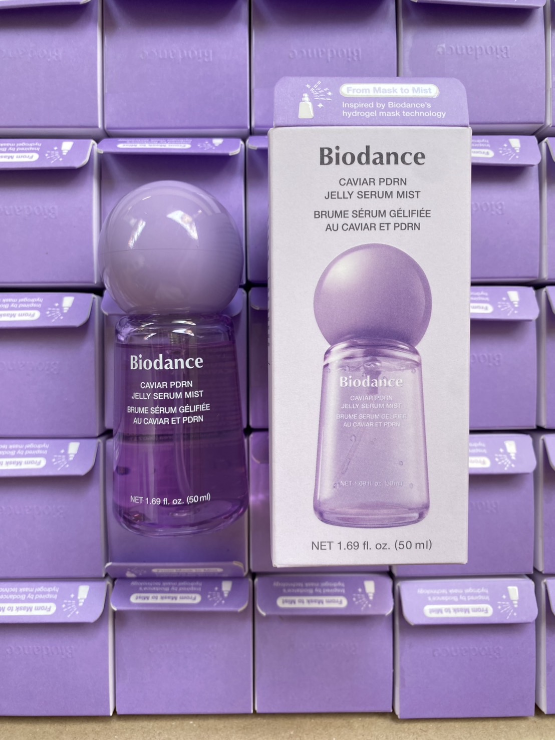 สเปรย์ ม่วง Biodance Caviar PDRN Jelly Serum Mist 50ml.