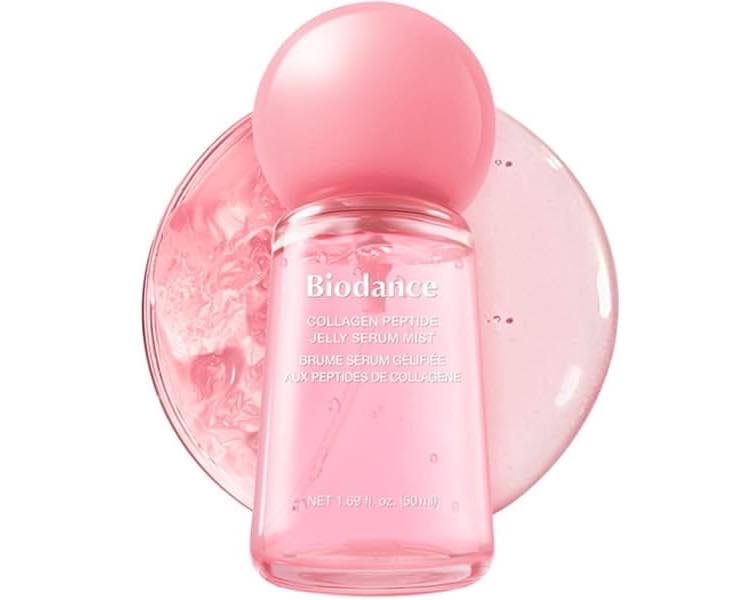 สเปรย์ ชมพู Biodance Collagen Peptide Jelly Serum Mist 50ml.
