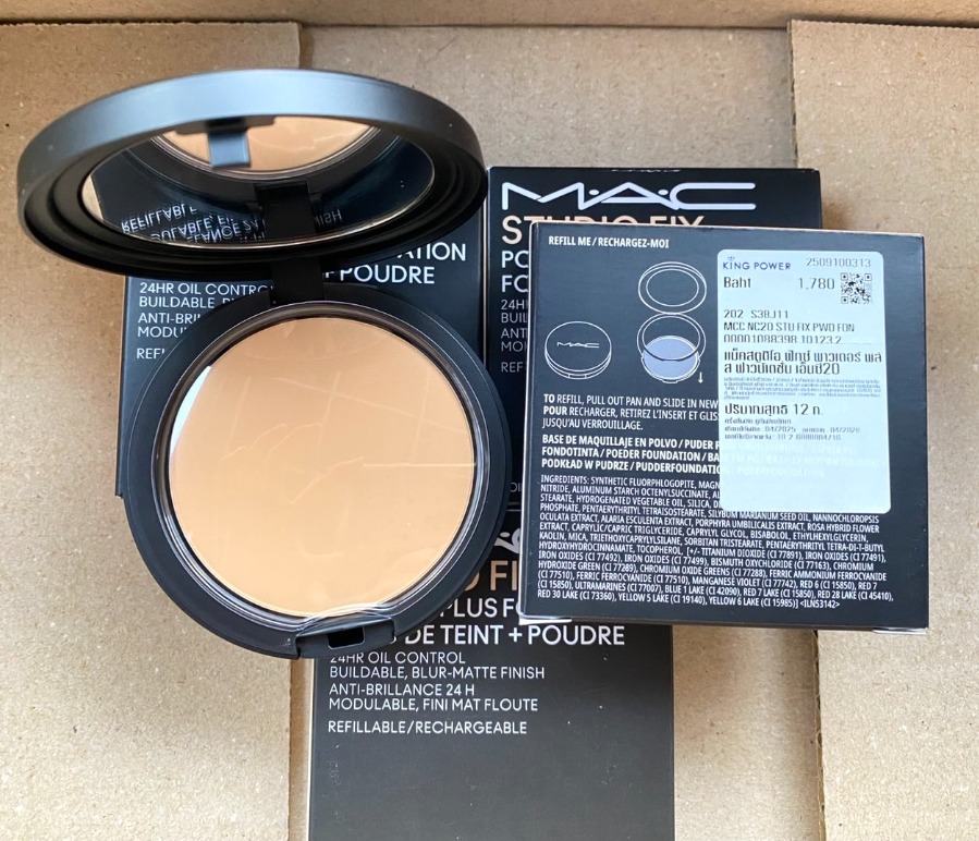 MAC Studio Fix Powder Plus Foundation 12g. (เคาเตอร์ 2,000฿) #NC20