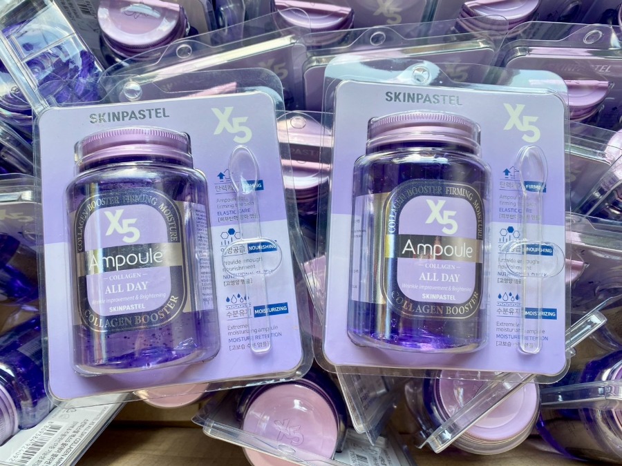 ม่วง SKINPASTEL X5 All Day Collagen Ampoule 250ml.