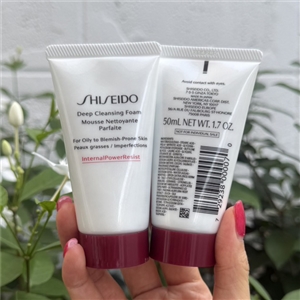 Shiseido Deep Cleansing Foam 50ml. (For Oily To Blemish-Prone Skin)