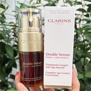 Clarins Double Serum Complete Age Control 30ml. (เคาเตอร์ 3,700฿)