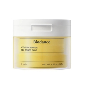 กระปุกเหลือง Biodance Vita Niacinamide Gel Toner 60 Pads