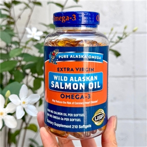 Pure Alaska Omega Wild Salmon Oil 1,000 mg. (210Softgels) น้ำมันปลาแซลมอน
