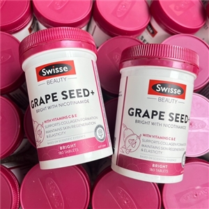 สูตรใหม่ Swisse Grape Seed + ขนาด 180 เม็ด