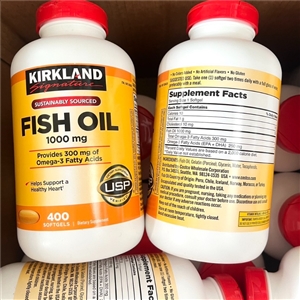 Kirkland Signature Fish Oil 1000mg. (400Softgels)