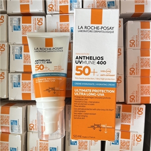 La Roche-Posay Anthelios UVMUNE 400 SPF 50+ Hydrating Cream 50ml. Sensitive Skin แถบฟ้า