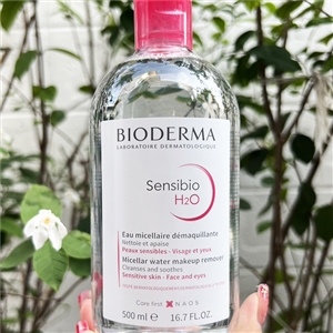 ชมพู Bioderma Sensibio H2O 500ml.
