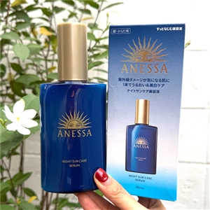ขวดน้ำเงิน Shiseido Anessa Night Sun Care Serum 180ml.