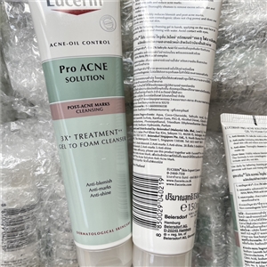 Eucerin Pro Acne Solution 3X Treatment Gel To Foam Cleanser 150ml.