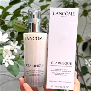 มีกล่อง/ไม่ซีล - Lancome Clarifique Brightening Rebalancing Watery Emulsion 75ml. (เคาเตอร์ 4,300฿)