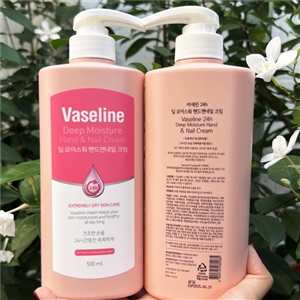 แบบขวด Vaseline deep Moisture Hand&Nail Cream 500ml.