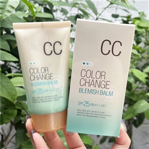 เขียว Welcos Color Change Blemish Balm SPF25 PA++ 50ml.