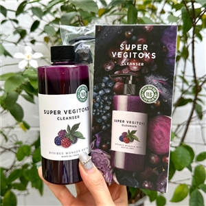 Wonder Bath Super Vegitoks Cleanser 300ml. ม่วง Purple