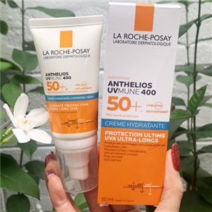 La Roche-Posay Anthelios UVMUNE 400 SPF 50+ Hydrating Cream 50ml. แถบฟ้า