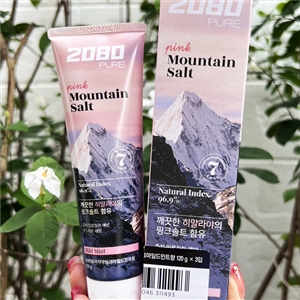 ยาสีฟัน เกลือหิมาลายัน 2080  Pure Mountain Salt Toothpaste 120g. #ชมพู Mild Mint เกลือชมพู