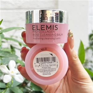 ชมพู Elemis Pro-Collagen Rose Cleansing Balm 20g.