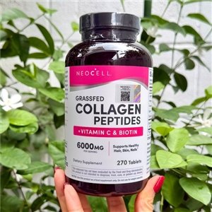 แถบชมพู Neocell Grassfed Collagen Peptides +Vitamin C & Biotin (270Tablets)