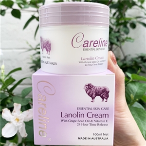 Careline Lanolin Cream 100ml. ม่วง