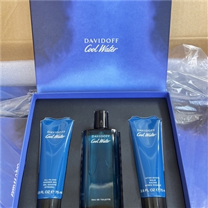 Davidoff Cool Water Eau de Toilette น้ำหอม 125ml. + เจลอาบน้ำ 75ml.  อาฟเตอร์เชฟ 75ml.