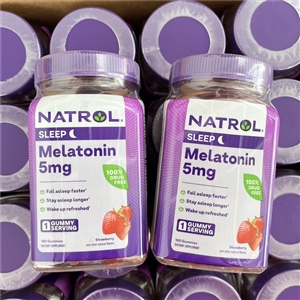 Natrol Gummies Melatonin Strawberry 5mg. (180Gummies)