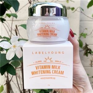 ขาว Labelyoung Vitamin Milk Whitening Cream 55g.