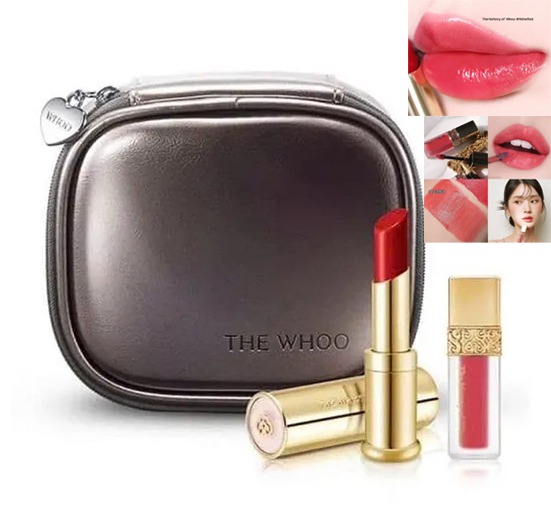 The History of whoo Gongjinhyang Mi Glow Lip Balm Set #Wine Red Special Set