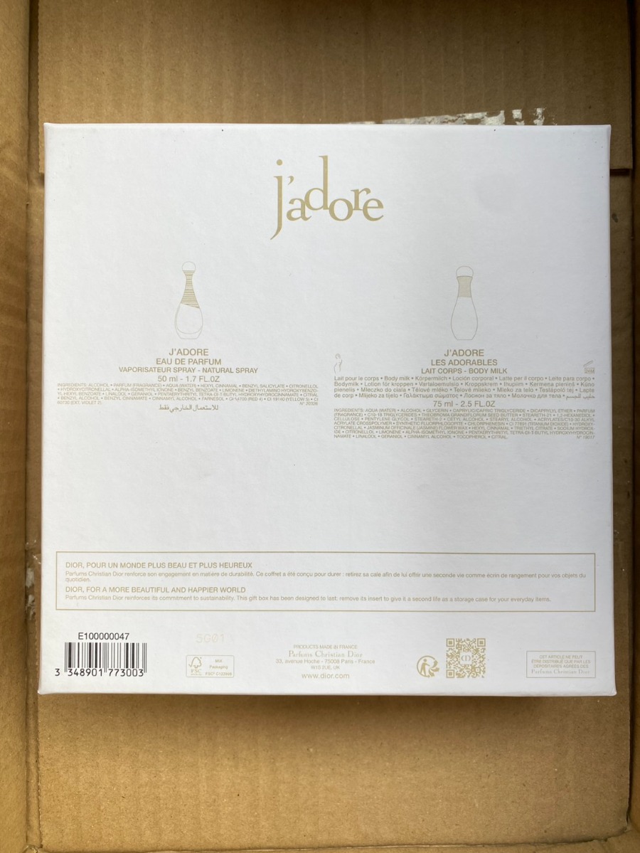 เซตน้ำหอม DIOR J’adore EDP 50ml. + Lotion 75ml. (เคาเตอร์ 6,260฿)