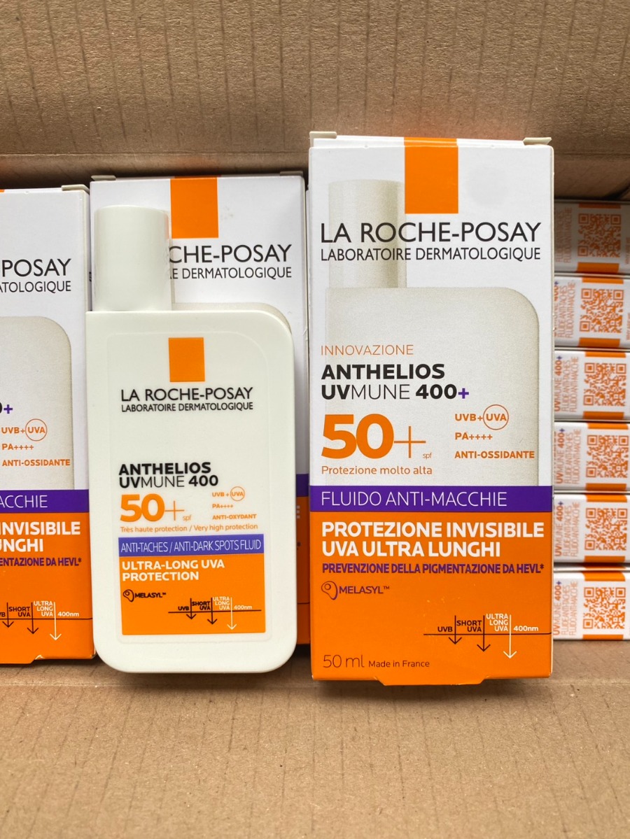 แถบม่วง - La Roche-Posay Anthelios Uvmune400 Anti-Dark Spots Fluid SPF50+ PA++++ 50ml.