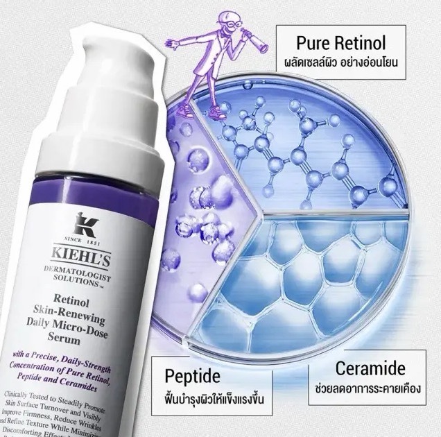 ป้ายKing / Kiehl's Retinol Skin Renewing Daily Micro Dose Serum 50ml. (เคาเตอร์ 4,400฿)