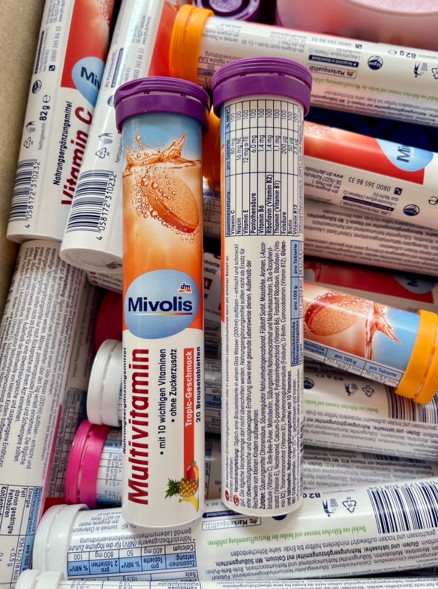 Das gesunde Plus - วิตามินเม็ดฟู่ละลายน้ำ จากประเทศเยอรมัน (1หลอด/บรรจุ20เม็ด)