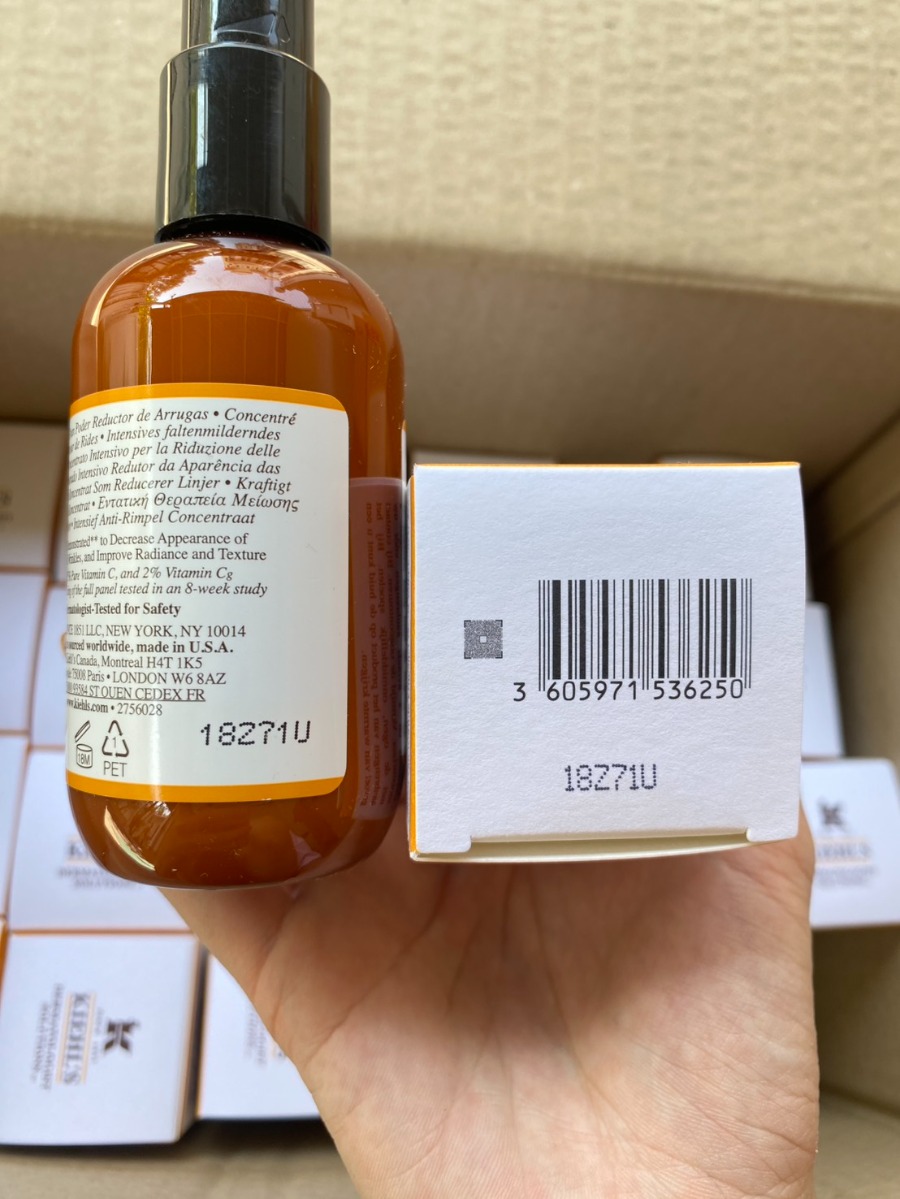 Kiehl's Powerful Strength Line Reducing Concentrate 12.5% Vitamin C + Hyaluronic Acid 100ml.