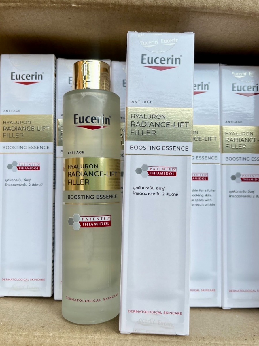 แพ็คเกจใหม่ น้ำตบทอง - Eucerin Hyaluron Radiance Lift Filler Boosting Essence 100 ml.