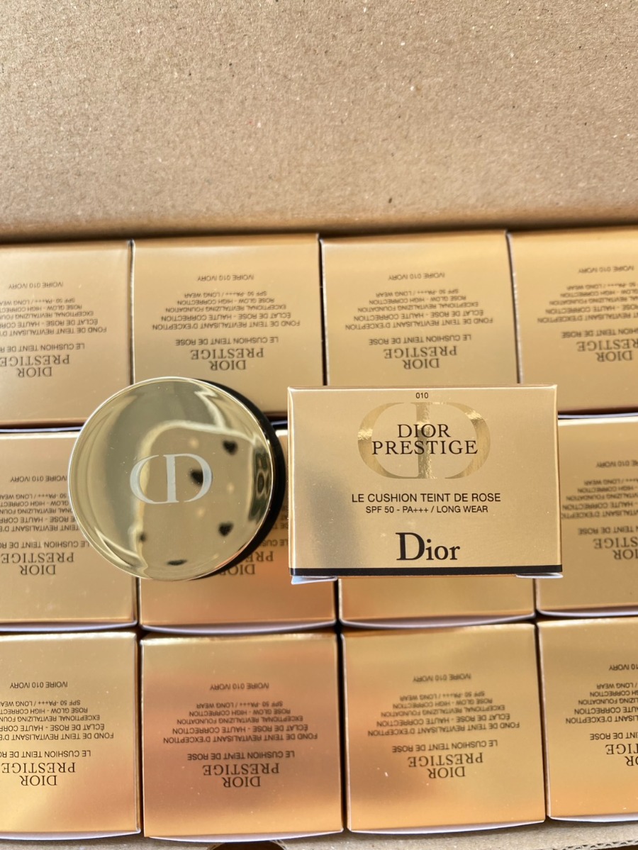 คุชชั่น ขนาดทดลอง Cushion Dior Prestige Le Cushion Teint De Rose 4g. #010 Ivory ผิวขาว