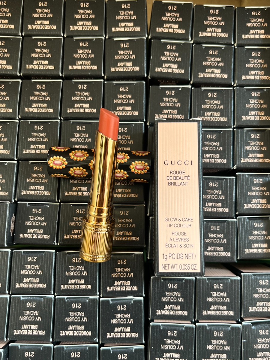 Gucci Glow & Care Lip Colour 1g. #216 My Cousin Rache