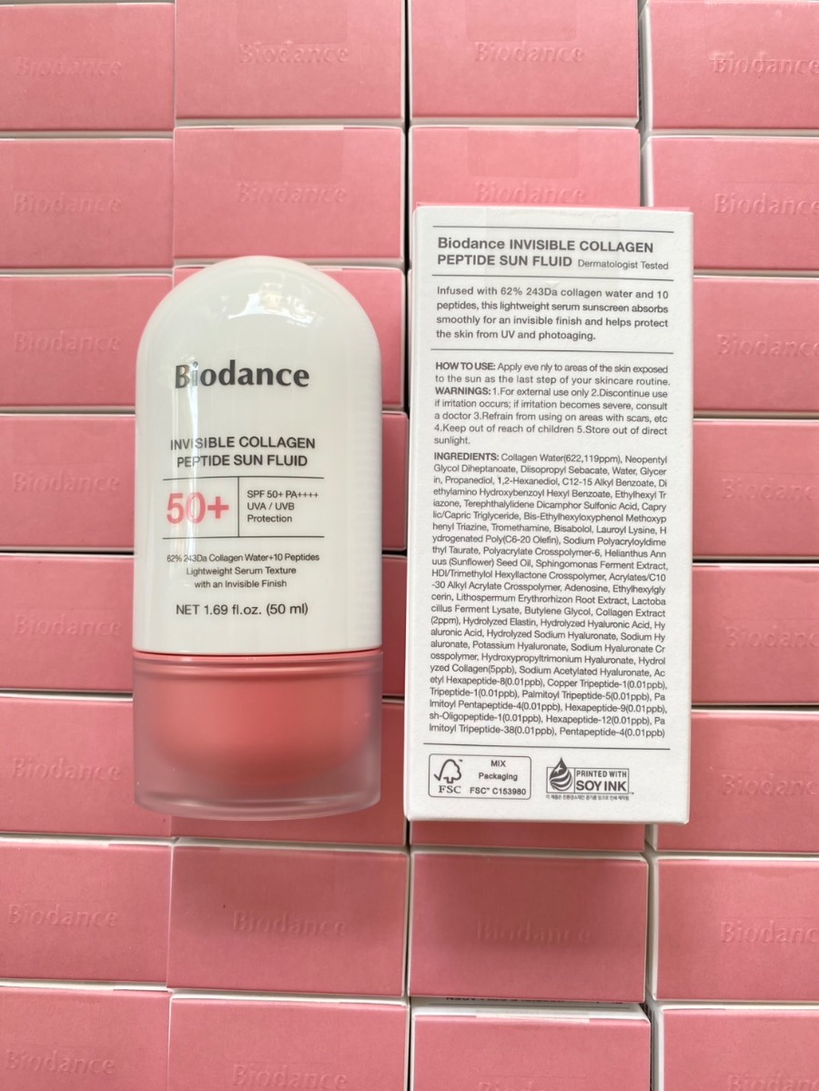 Biodance Invisible Collagen Peptides Sun Fluid 50ml.
