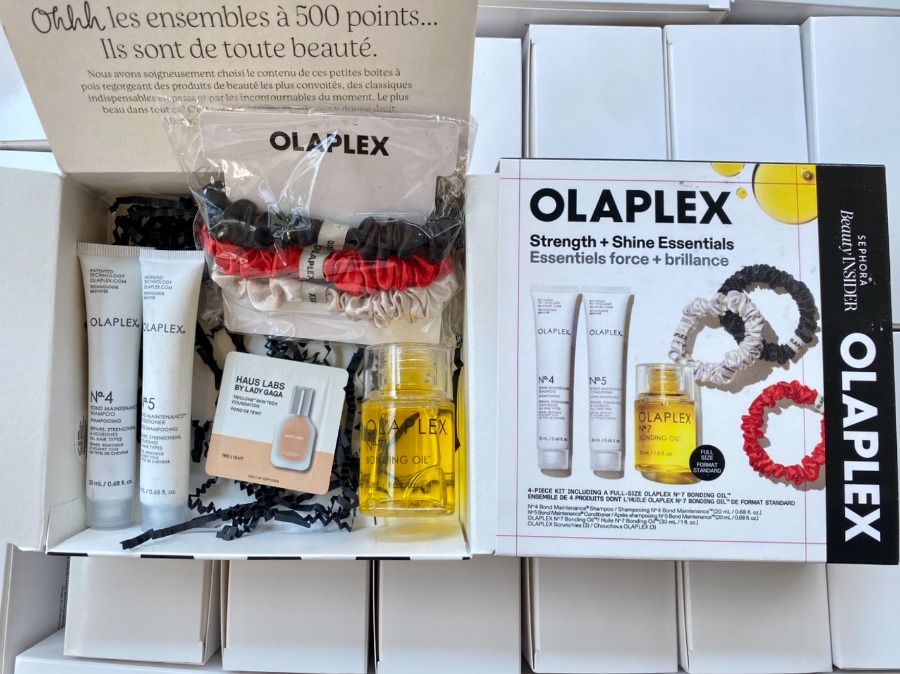 Olaplex Strength + Shine Essentials Set (+ยางมัดผม)