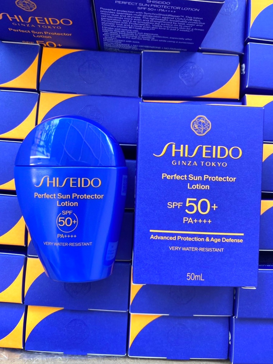 Shiseido Perfect Sun Protector Lotion SPF 50+ PA++++ 50 ml. (เคาเตอร์ 1,750฿)